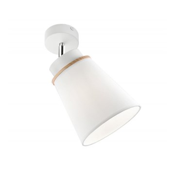 Seinäkohdevalo AGUSTINO 1xE27/60W/230V valkoinen/pyökki