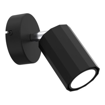 Seinäkohdevalo BELLO 1xGU10/8W/230V musta