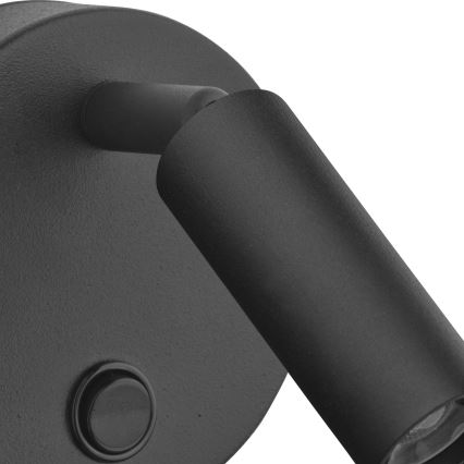 Seinäkohdevalo ENZO 1xG9/8W/230V musta