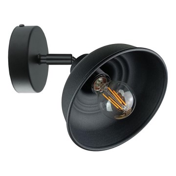 Seinäkohdevalo FAUN 1xE27/60W/230V musta