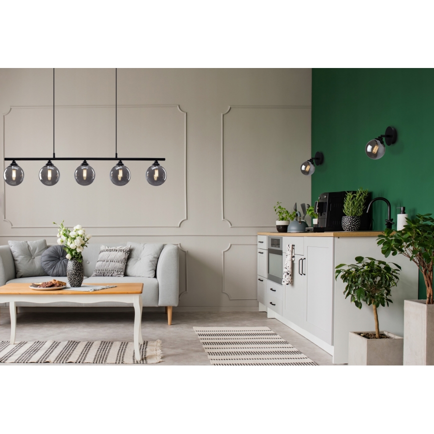 Seinäkohdevalo IMAGINE 1xG9/40W/230V musta/savuinen