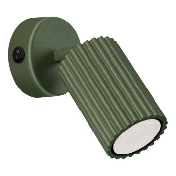 Seinäkohdevalo KARBON 1xGU10/10W/230V vihreä