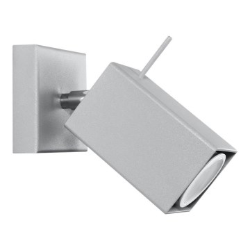 Seinäkohdevalo MERIDA 1xGU10/40W/230V harmaa