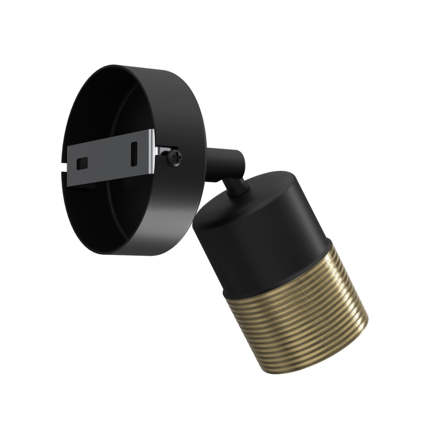 Seinäkohdevalo MIZU 1xGU10/8W/230V musta/messinki