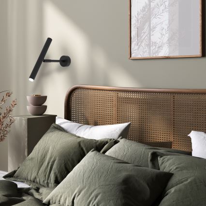 Seinäkohdevalo MONZA 1xG9/8W/230V musta