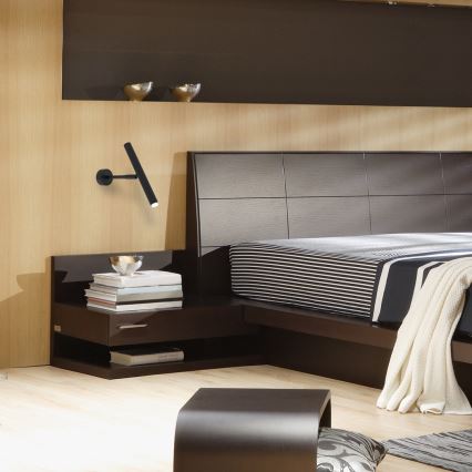 Seinäkohdevalo MONZA 1xG9/8W/230V musta