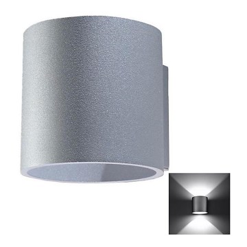 Seinäkohdevalo ORBIS 1 1xG9/40W/230V harmaa