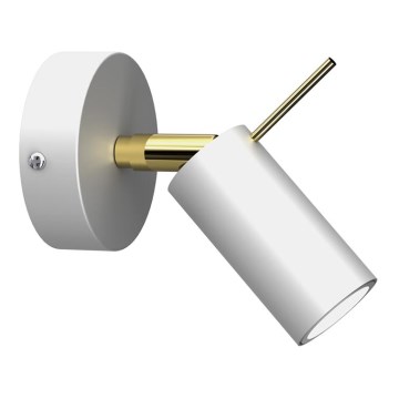 Seinäkohdevalo PRESTON 1xGU10/MR11/40W/230V valkoinen/kulta