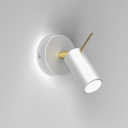 Seinäkohdevalo PRESTON 1xGU10/MR11/40W/230V valkoinen/kulta