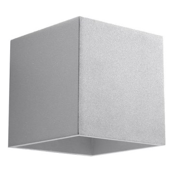 Seinäkohdevalo QUAD 1 1xG9/8W/230V harmaa