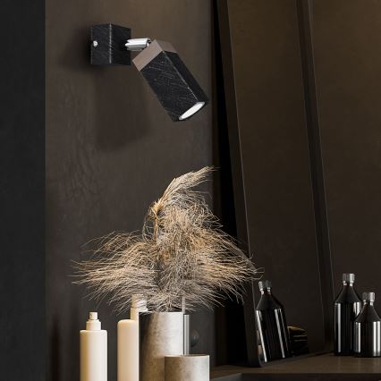 Seinäkohdevalo SOLO 1xGU10/MR11/40W/230V musta