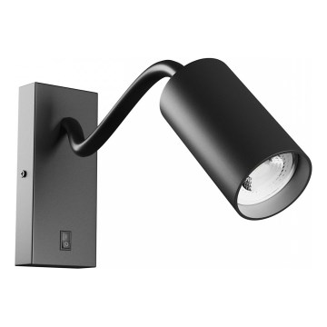 Seinäkohdevalo SQUALLA VARIOSA 1xGU10/10W/230V musta