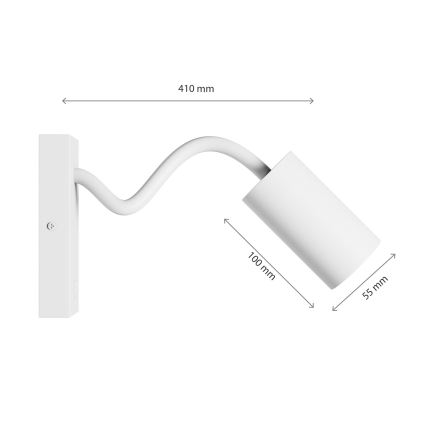 Seinäkohdevalo SQUALLA VARIOSA 1xGU10/10W/230V valkoinen