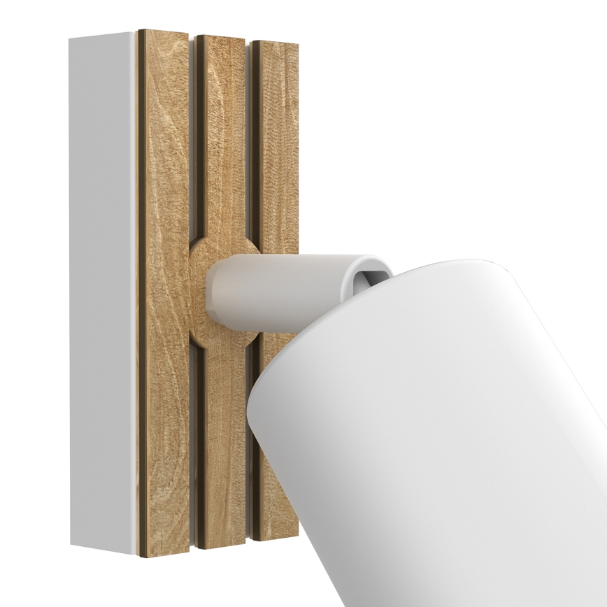 Seinäkohdevalo TERRA 1xGU10/8W/230V valkoinen/tammi