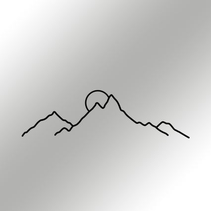 Seinäkoriste 100x29 cm vuoret metalli