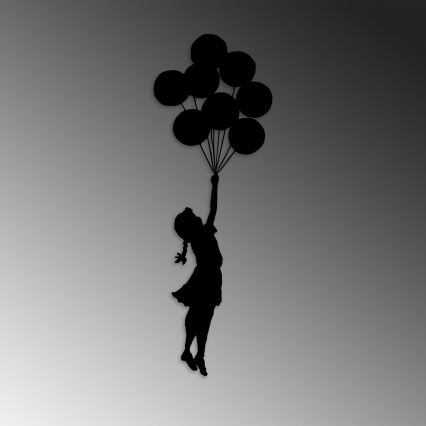 Seinäkoriste 100x34 cm tyttö metalli