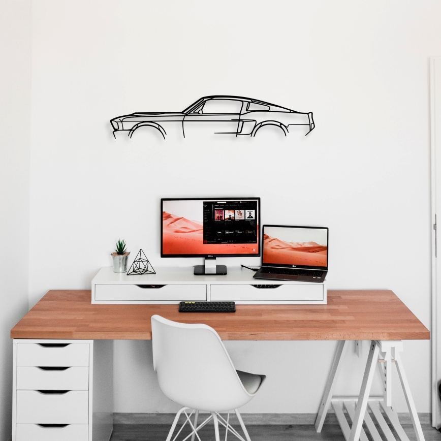 Seinäkoriste 70x15 cm car metalli