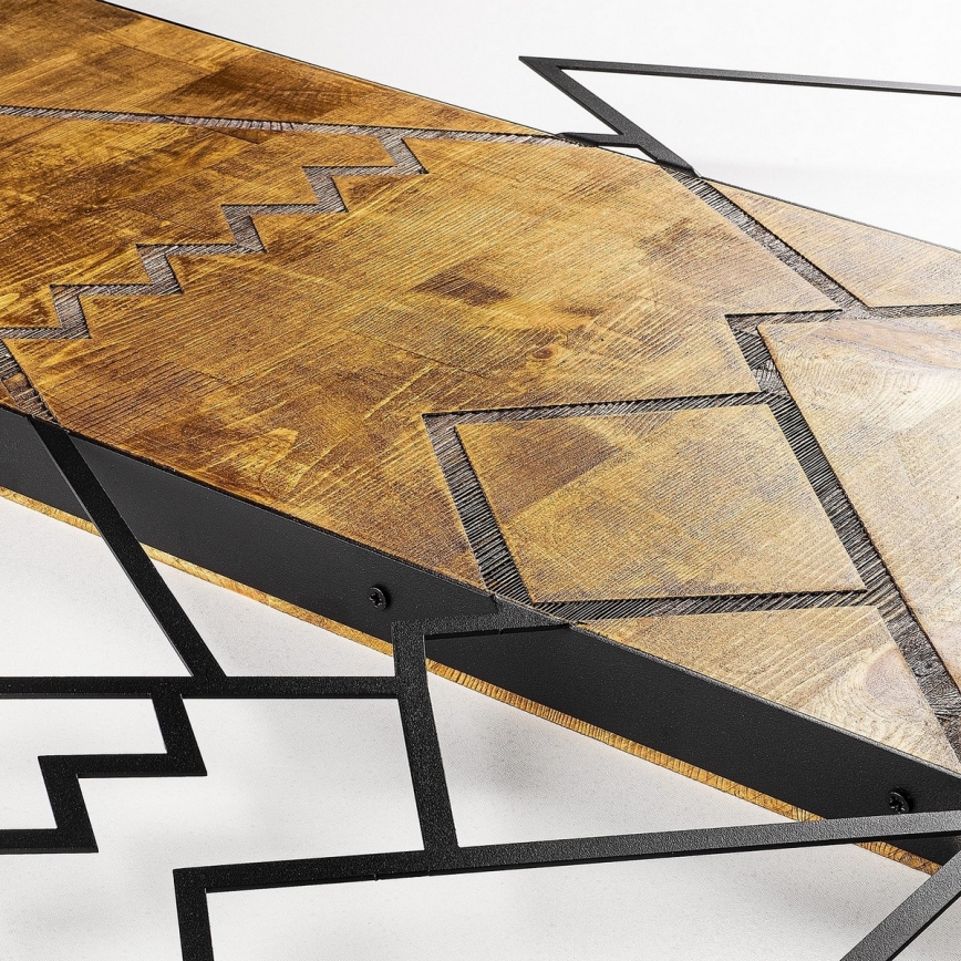 Seinäkoriste 78x58 cm vuoret puu/metalli