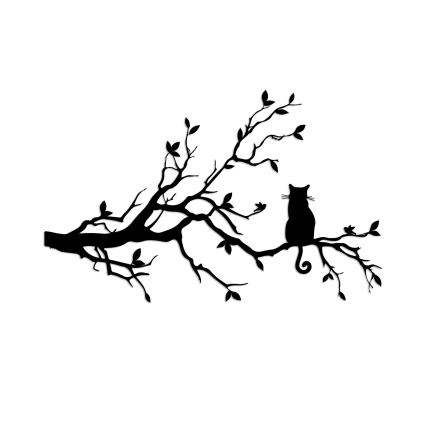 Seinäkoriste 80x50 cm oksa metalli