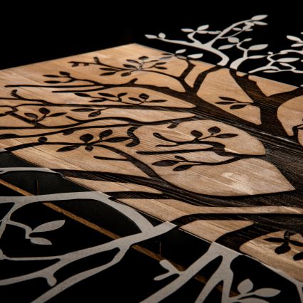 Seinäkoriste 85x58 cm puu puu/metalli