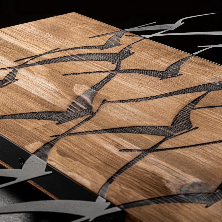 Seinäkoriste 86x58 cm lintuja puu/metalli