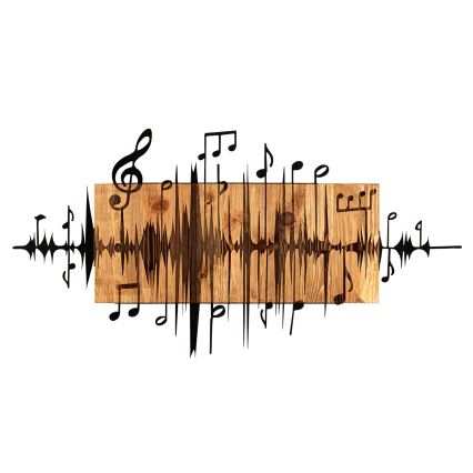 Seinäkoriste 90x47 cm muistiinpanoja puu/metalli