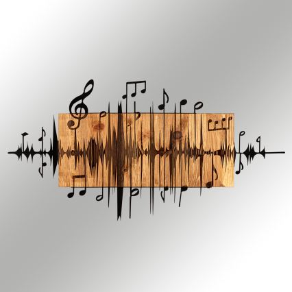 Seinäkoriste 90x47 cm muistiinpanoja puu/metalli