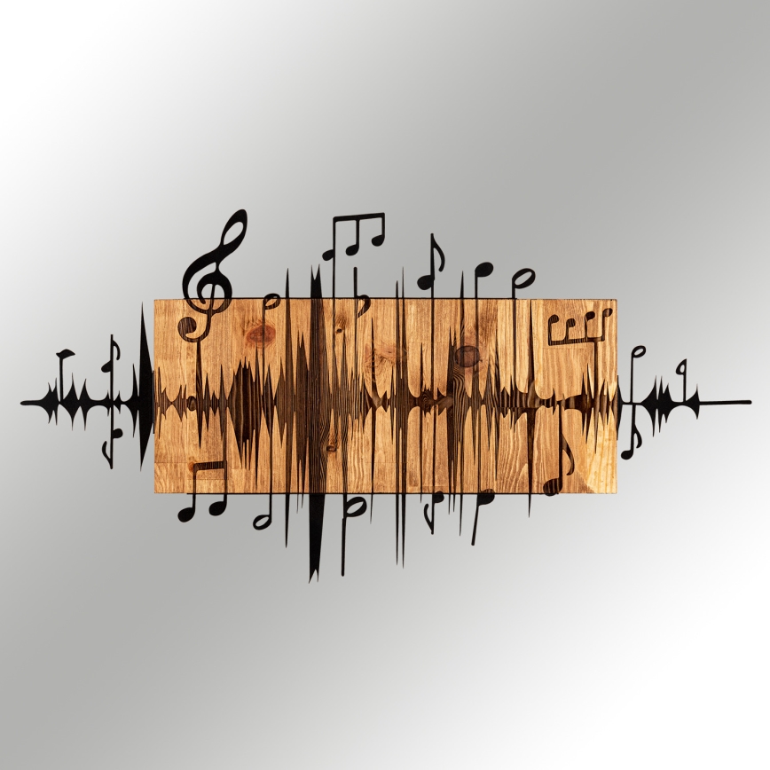 Seinäkoriste 90x47 cm muistiinpanoja puu/metalli