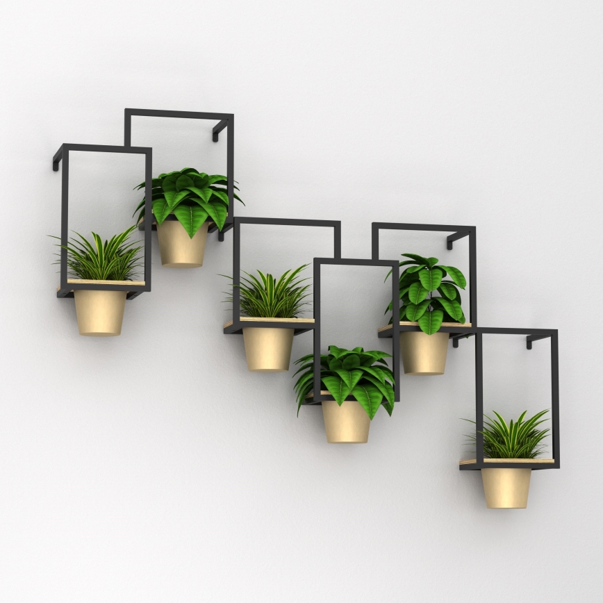 Seinäkukkaruukku 46x36cm kultainen