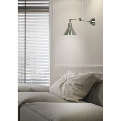 Seinälamppu COPENHAGEN 1xE14/40W/230V mattakromi