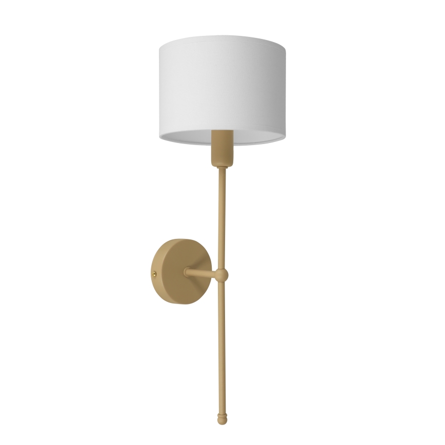 Seinälamppu MADELA 1xE14/40W/230V valkoinen/beige
