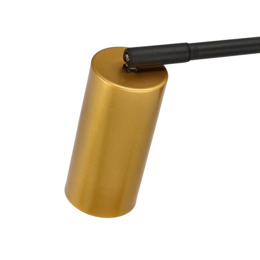 Seinälamppu TINA 1xGU10/15W/230V musta/kulta