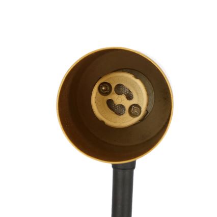 Seinälamppu TINA 1xGU10/15W/230V musta/kulta