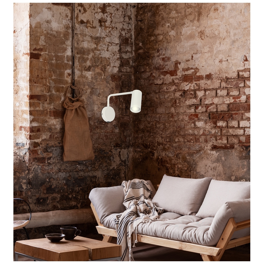 Seinälamppu TINA 1xGU10/15W/230V valkoinen