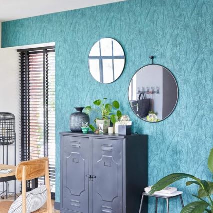 Seinälle asennettava peili, halkaisija 50 cm