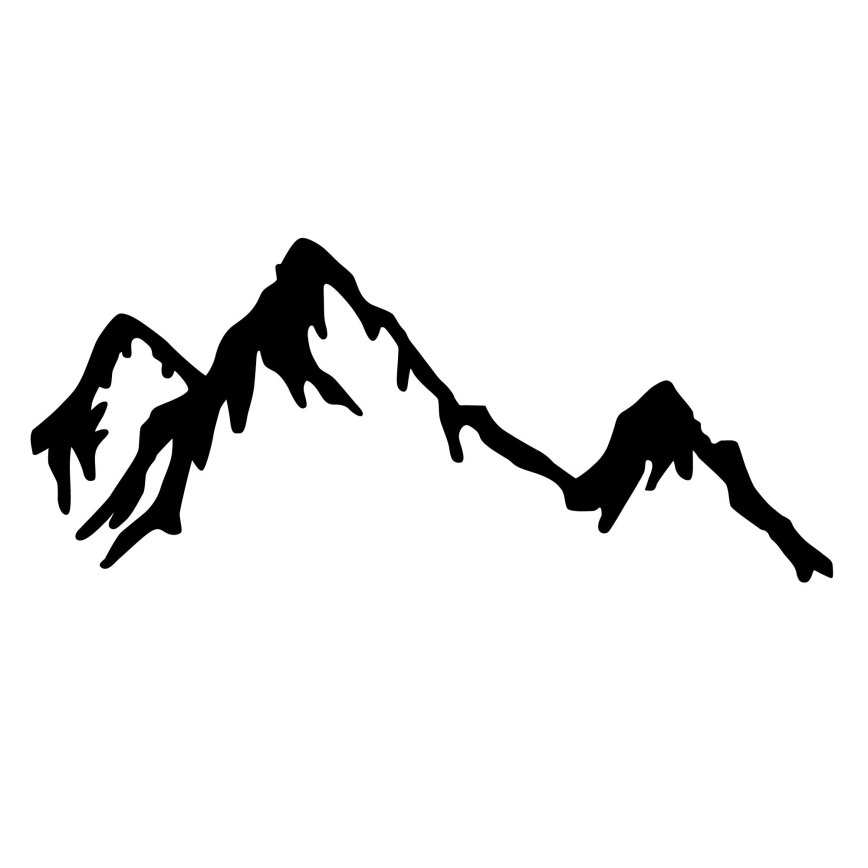 Seinälle tarkoitettu koriste 37x70 cm vuoret metalli