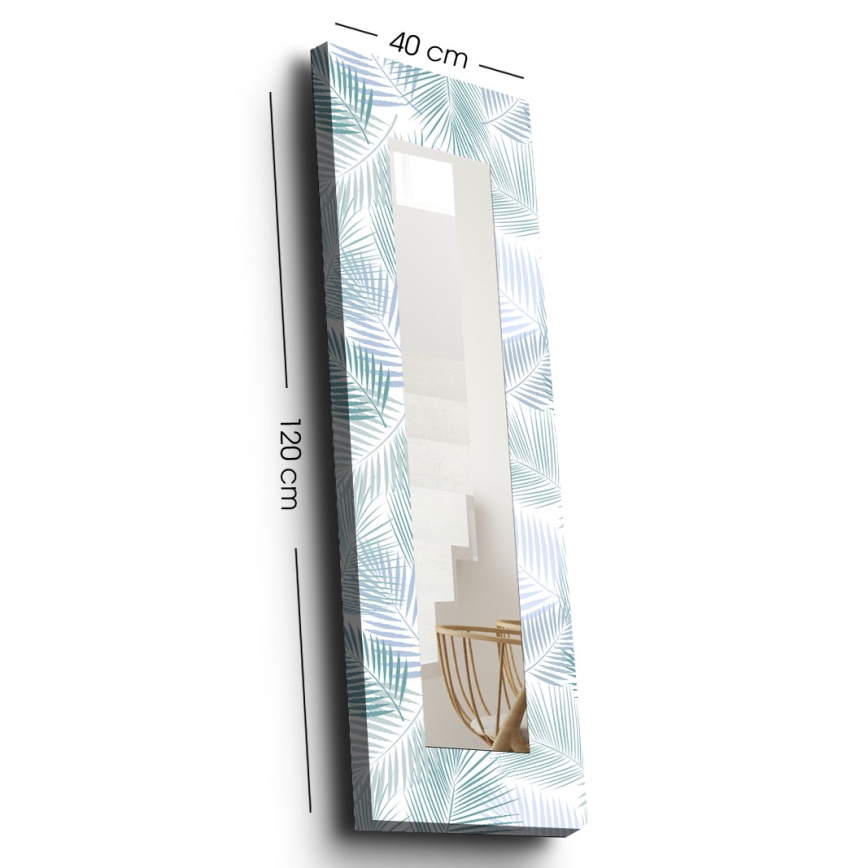 Seinäpeili 120x40 cm lehdet