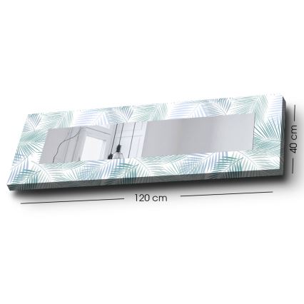 Seinäpeili 120x40 cm lehdet