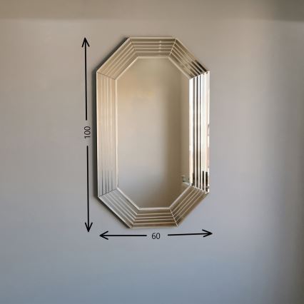 Seinäpeili 60x100 cm pronssi