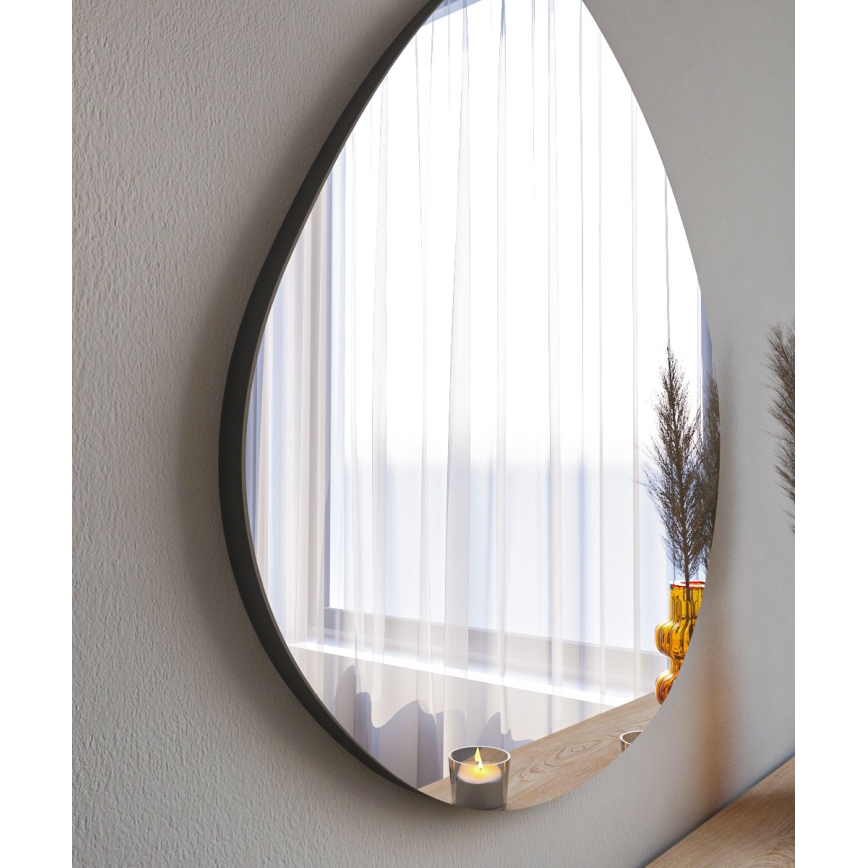 Seinäpeili BESSO 60x60 cm musta