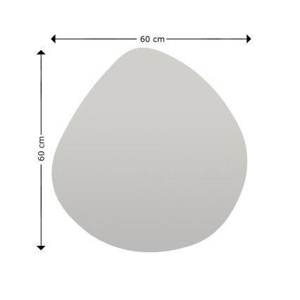 Seinäpeili BESSO 60x60 cm musta