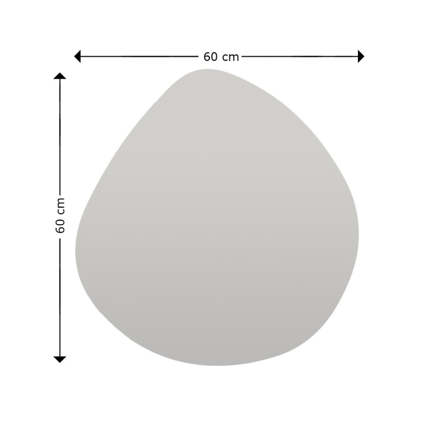 Seinäpeili BESSO 60x60 cm musta