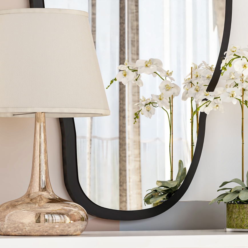 Seinäpeili COULDY 85x45 cm musta