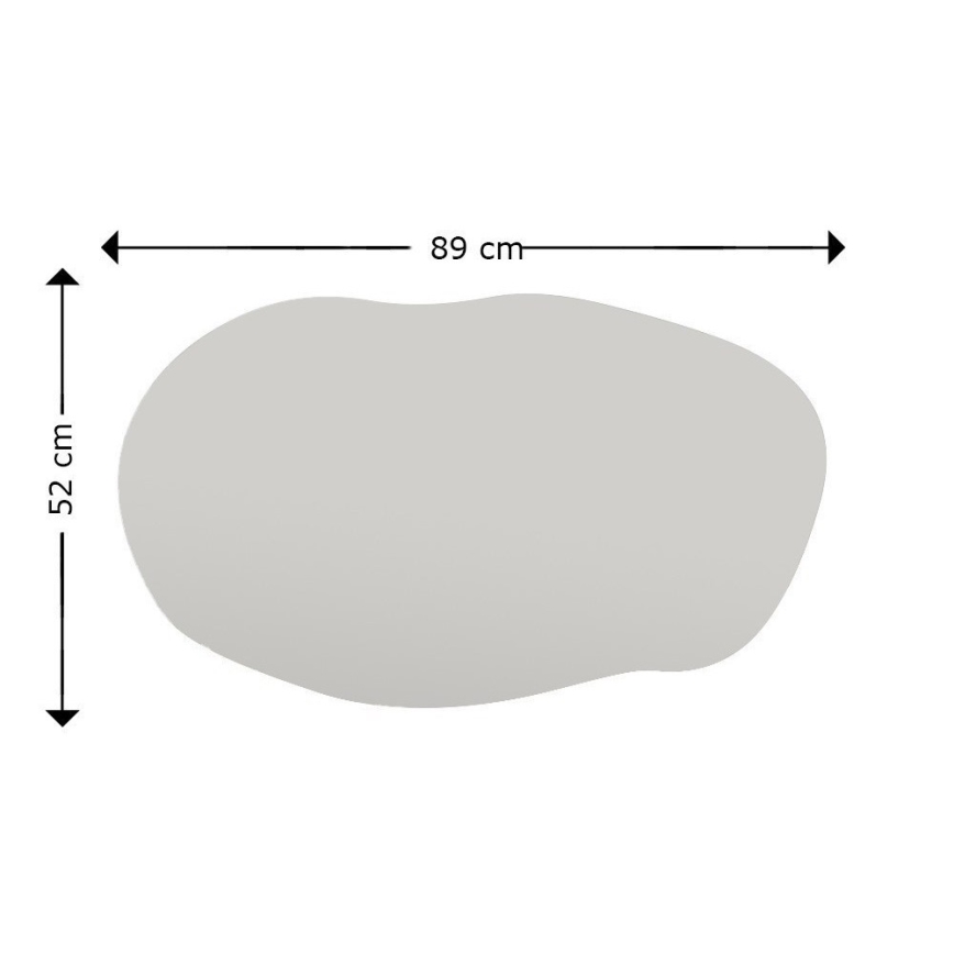 Seinäpeili LOSSA 89x52 cm musta