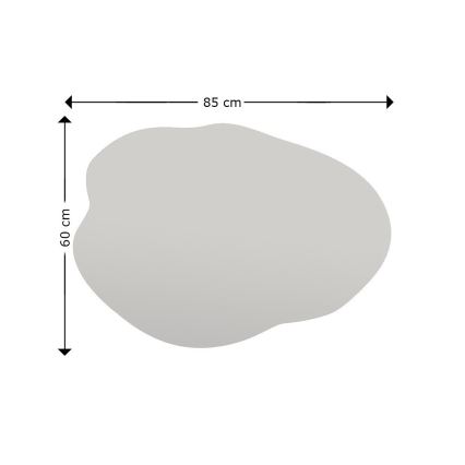 Seinäpeili OHHO 85x60 cm musta