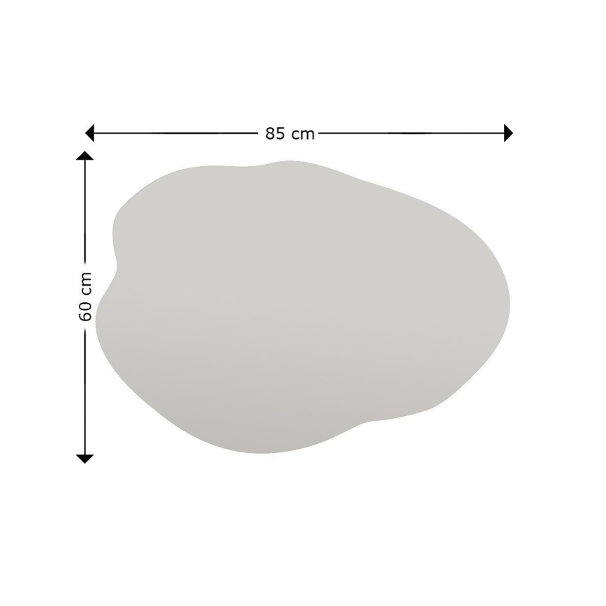 Seinäpeili OHHO 85x60 cm musta