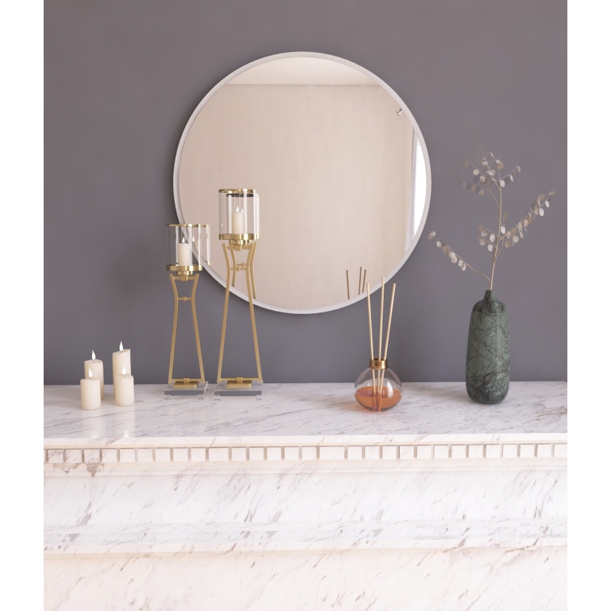 Seinäpeili OZZE halkaisija 60 cm valkoinen