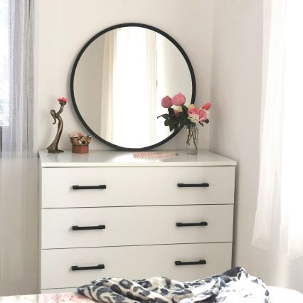 Seinäpeili SIYAH halkaisija 60 cm musta