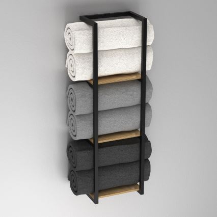 Seinäpyyhepidike 78x23 cm musta