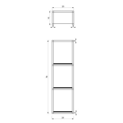 Seinäpyyhepidike 78x23 cm valkoinen